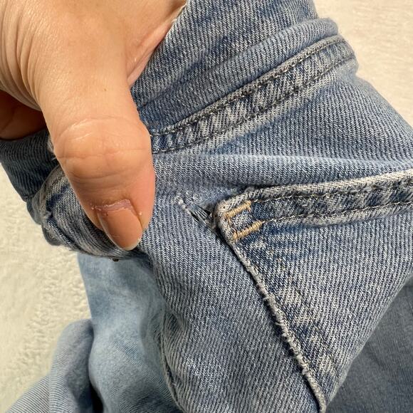 Madewell The Perfect Vintage Straight Leg Light Wash Jeans Size 27 - Picture 13 of 14